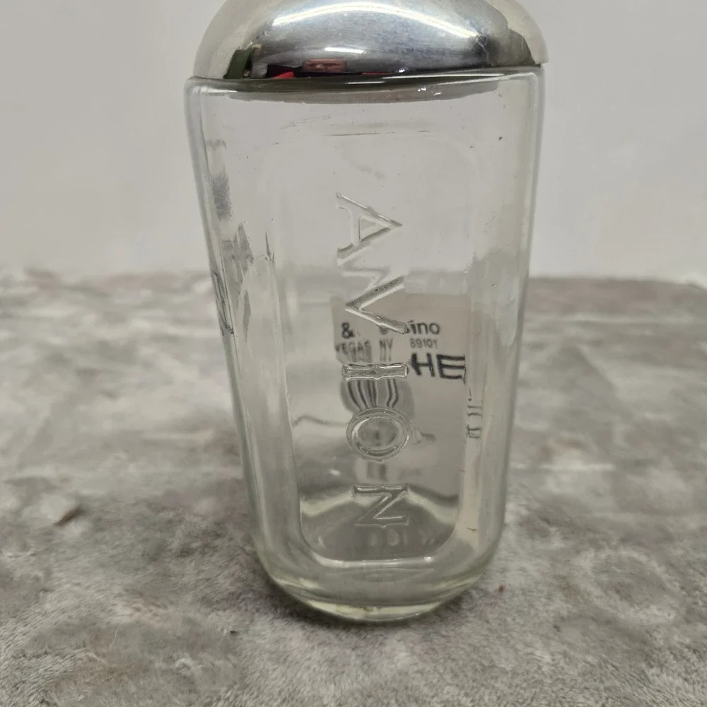 Avion Silver Tequila Glass Bottle Cocktail Shaker Stainless Steel Lid Barware